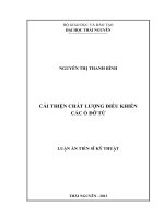 Cải thiện chất lượng điều khiển các ổ đỡ từ 