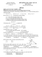 Bài giảng đề KT học kì II- toán 9- chuẩn KT