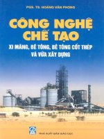 Công nghệ chế tạo xi măng, bê tông, bê tông cốt thép và vữa xây dựng
