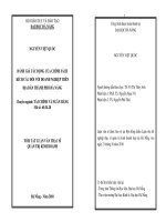 Đánh giá tác động của chính sách kích cầu đối với doanh nghiệp trên địa bàn thành phố đà nẵng 