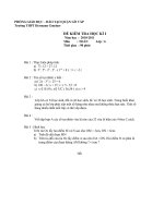 Bài giảng Đề thi toán 6 HK I