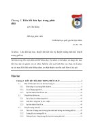 Chương 3: Liên kết hóa học trong phức chất