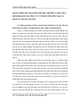 HOÀN THIỆN KẾ TOÁN DOANH THU CHI PHÍ VÀ KẾT QUẢ KINH DOANH TẠI CÔNG TY CỔ PHẦN THƯƠNG MẠI VÀ DỊCH VỤ HOÀNG DƯƠNG