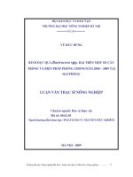 Luận văn ruồi đục quả bactrocera spp  hại trên một số cây trồng và biện pháp phòng chống năm 2008 2009 tại hải phòng 