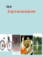 Gián án Tiết 84. ÔN TẬP VỀ VĂN BẢN THUYẾT MINH. BN