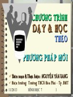 Gián án Trường hợp bằng nhau của hai tam giác