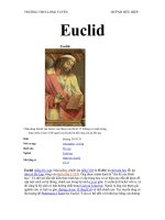 Bài soạn NHÀ TOÁN HỌC  ECUCLID