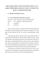 THỰC TRẠNG CÔNG TÁC KẾ TOÁN TIỀN LƯƠNG VÀ CÁC KHOẢN TRÍCH THEO LƯƠNG TẠI  CÔNG TY CỔ PHẦN XÂY DỰNG VÀ THƯƠNG MẠI HÀ NỘI