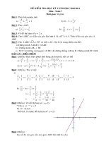 Bài soạn ĐỀ KIÊM TRA HKI