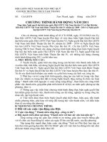 Bài giảng Chương trình hoạt động 2011