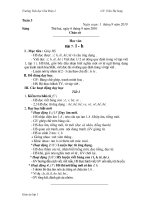 Tài liệu GA lớp 1 tuần 3 - Song