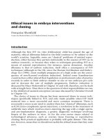 Ethical issues in embryo interventions and cloning