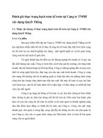 Đánh giá thực trạng hạch toỏn kế toỏn tại Cụng ty TNHH xõy dựng Quyết Thắng