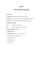 Tự nhiên xã hội 1 - Bài 17, 18