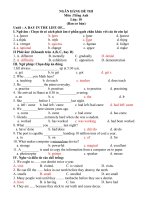 Bài giảng ngan hang de thi