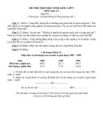 Bài giảng Đề thi tuyển Học sinh giỏi_Địa lý 9