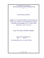 Luận văn nghiên cứu một số chỉ tiêu kỹ thuật sinh sản nhân tạo cá hồi vân (oncorhynchus mykiss) tại trung tâm nghiên cứu cá nước lạnh thác bạc   sapa   lào cai 