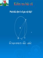 Bài soạn Goc tao boi tia tiep tuyen va day cung