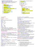 Gián án Chu điểm ngữ pháp ôn thi đại học