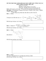 Gián án Đề thi HSG máy tinh TPHB 10-11