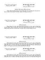 Bài giảng Đề - đáp án Thi chữ đẹp (08-09)