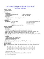 Bài soạn Đề cương toan 7 kì 2