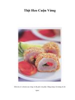 Thịt Heo Cuộn Vừng