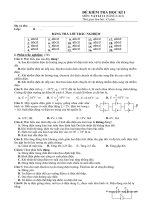 Lý 11 Đề thi HK I số 5