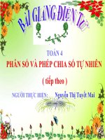 Bài giảng PHAN SO VA PHEP CHIA SO TU NHIEN TT