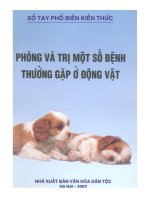 phòng và trị một số bệnh thường gặp ở động vật