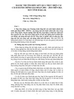 Bài soạn BÀI DỰ THI CẢI CÁCH HÀNH CHÍNH TỈNH DAKLAK