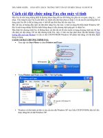 Bài soạn cach cai may in va fach