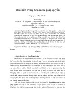 Bảo hiến trong Nhà nước pháp quyền Nguyễn Mậu Tuân