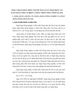 THỰC TRẠNG HOẠT ĐỘNG THANH TOÁN XUẤT NHẬP KHẨU TẠI NGÂN HÀNG NÔNG NGHIỆP VÀ PHÁT TRIỂN NÔNG THÔN HÀ NỘI