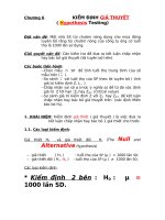 Bài soạn Chương 6 Kiểm Định Giả Thiết