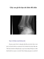 Giày cao gót đe dọa sức khỏe đôi chân