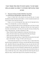 THỰC TRẠNG TÌNH HÌNH TỔ CHỨC QUẢN LÝ VÀ SỬ DỤNG VỐN LƯU ĐỘNG TẠI CÔNG TY CỔ PHẦN THIẾT BỊ PHỤ TÙNG HÀ NỘI