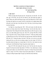 TRƯỜNG CAO ĐẲNG SƯ PHẠM NGHỆ AN THỰC HIỆN LỜI DẠY CỦA BÁC