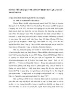 MỘT SỐ NÉT KHÁI QUÁT VỀ CÔNG TY THIẾT BỊ VÀ QUẢNGCÁO TRUYỀN HÌNH