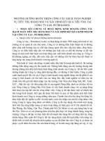 PHƯƠNG HƯỚNG HOÀN THIỆN CÔNG TÁC HẠCH TOÁN NGHIỆP VỤ TIÊU THỤ HÀNG HOÁ VÀ XÁC ĐỊNH KẾT QUẢ TIÊU THỤ TẠI CÔNG TY GAS  PETROLIMEX