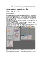 3DSMax dành cho người mới học p1