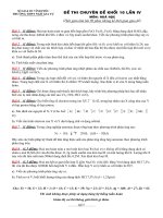 Tài liệu ĐỀ KIỂM TRA HỌC KÌ I- 2010 ĐÊ 8