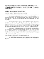 PHÂN TÍCH TÌNH HÌNH TRIỂN KHAI NGHIỆP VỤ TÁI BẢO HIỂM VẬT CHẤT THÂN TÀU TẠI VINARE