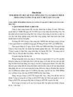 TÌNH HÌNH TỔ CHỨC KẾ TOÁN TIỀN LƯƠNG VÀ CÁC KHOẢN TRÍCH THEO LƯƠNG Ở CÔNG TY QL-KTCT THUỶ LỢI VĂN LÂM