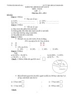 Bài giảng DE THI KIỂM TRA ĐỊNH KỲ GIỮA KỲ 2