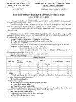 Bài giảng Báo cáo sơ kết năm học 2010-2011