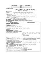 Tài liệu unit 8 life in the future