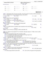 Bài giảng Đề kiểm tra 45'''' KL Kiềm(TN) thử