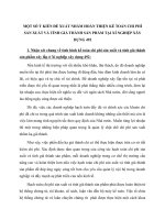 MỘT SỐ Ý KIẾN ĐỀ XUẤT NHẰM HOÀN THIỆN KẾ TOÁN CHI PHÍ SẢN XUẤT VÀ TÍNH GIÁ THÀNH SẢN PHẨM TẠI XÍ NGHIỆP XÂY DỰNG 492