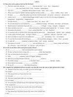 Gián án Exercises for unit 6 No 2(G9)